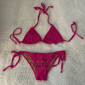 Hot pink Beach Bunny bikini